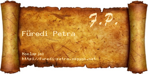 Füredi Petra névjegykártya